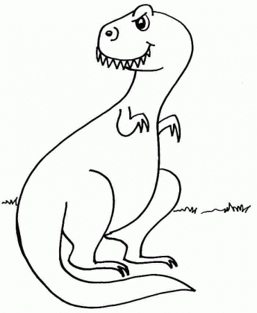 Animal Cartoon Dinosaurs Coloring Sheets Printable Free For Kids 