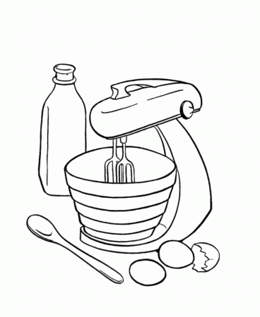 making Birthday Cake printable Coloring pages | Coloring Pages