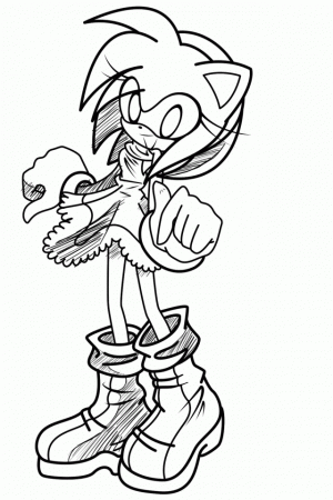 Amy Rose Bikini Colouring Pages 22451 Amy Coloring Pages