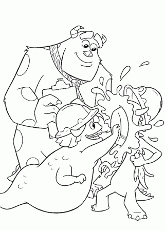 Monsters inc Coloring Pages
