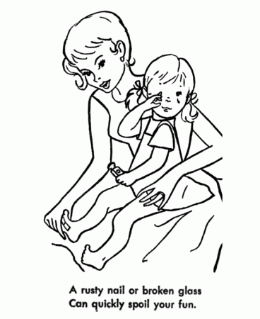 Child Safety Coloring Pages 13 | Free Printable Coloring Pages
