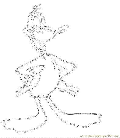 Coloring Pages Daffyduck5 (Cartoons > Daffy Duck) - free printable 
