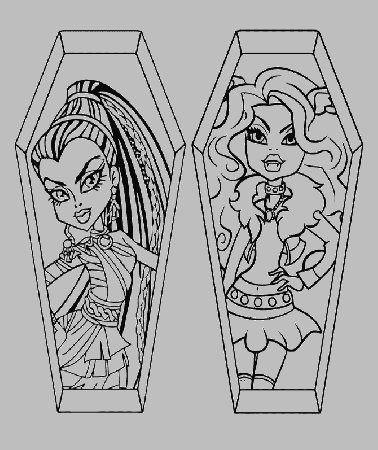 Monster High Clawdeen Wolf Coloring Pages - Monster High Coloring 