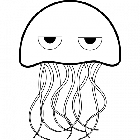 cartoon jellyfish Colouring Pages