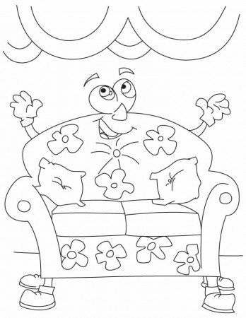 the big comfy couch Colouring Pages