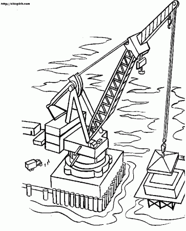 building crane Colouring Pages (page 2)