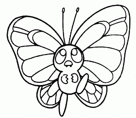printable butterfly pictures to color | Coloring Picture HD For 