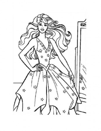 Best Princess Barbie Coloring Pages To Print Best For Kids 