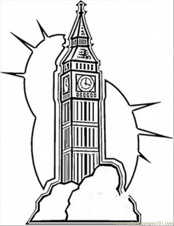 Coloring Pages Big Ben In London (Countries > Great Britain 