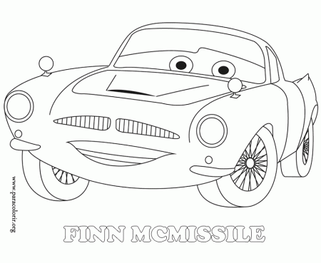 Cars Movie - Finn McMissile coloring page