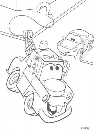 Cars coloring pages - Truck Mater in the street