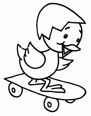 Chick coloring Pages