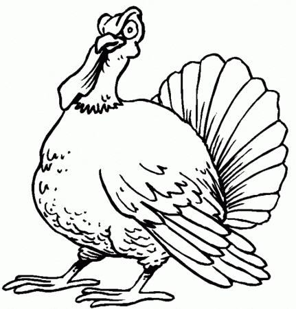 Coloring Sheet Turkey - HD Printable Coloring Pages