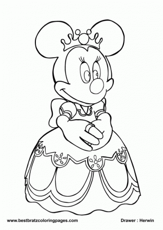 Mickey Mouse Coloring Pages Minnie Mouse Is Surfing Birthday 