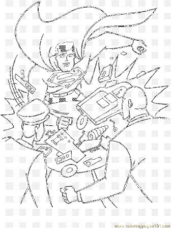 Coloring Pages Superman1 (Cartoons > Superman) - free printable 