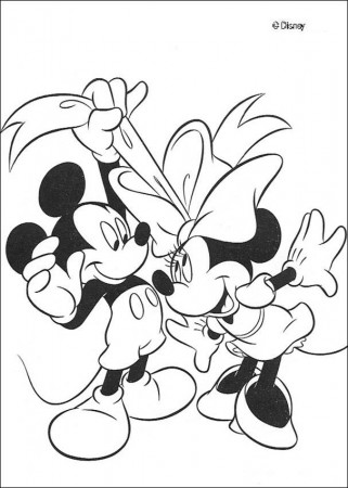 Mickey Mouse And Minnie Coloring Pages