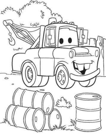 Pixar Tow Truck Coloring Page - Pixar Car Coloring Pages : New 