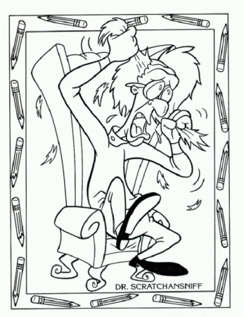 Animaniacs Crazy Doctor Coloring Page Coloringplus 136278 