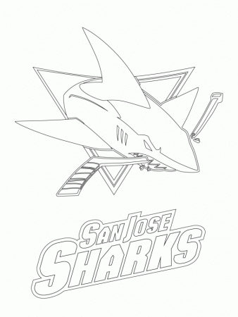 San Jose Sharks Logo Coloring Online Super Coloring 279688 San 