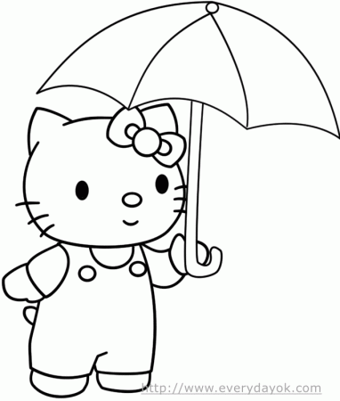 Hello Kitty with Umbrella | EverydayOK