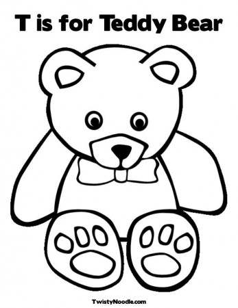 teddy bear i love you Colouring Pages (page 3)