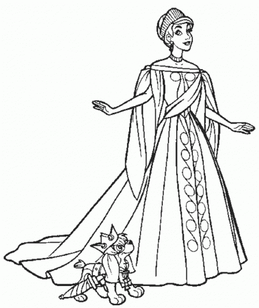 Anastasia disney princess Colouring Pages (page 2)