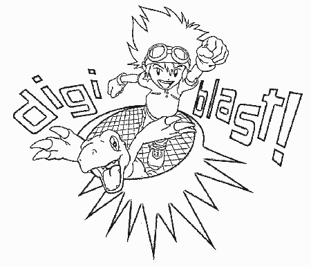 Digimon 11 Cartoons Coloring Pages & Coloring Book