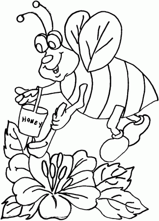 Bee Coloring Page Page 33 Images