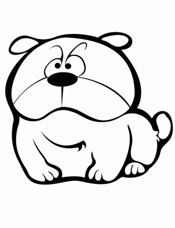 Cute Cartoon Dog Picturescute Cartoon Dog Coloring Page Free 