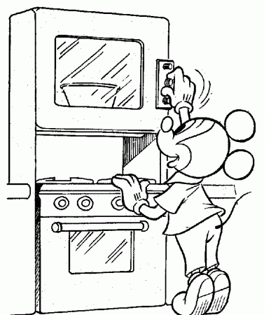 mickey mouse cooking coloring pages | Coloring pages wallpaper