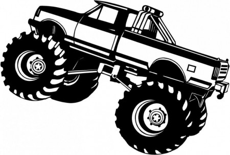Latest Of Monster Truck Coloring Page Pages For Wallpaper 