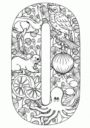 Things that start with O - Free Printable Coloring Pages