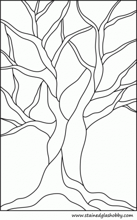 tree trunk with no leaves Colouring Pages (page 3)