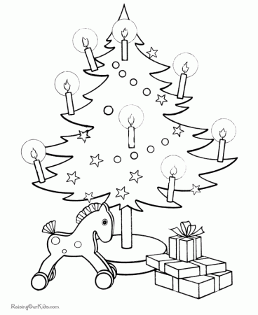 Christmas Tree Coloring Pages - 008