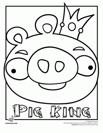 king pig printable | ・ Bad Piggies ・