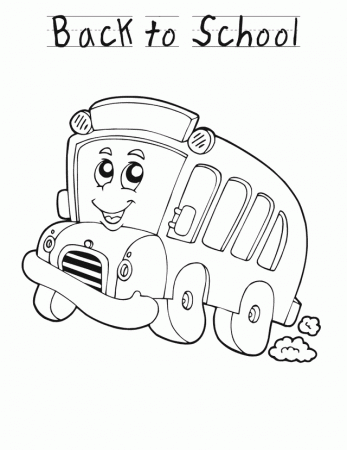 Back to school bus coloring pages | Coloring Pages