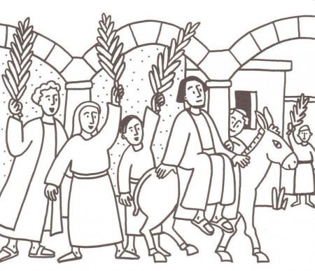 palm sunday Colouring Pages (page 2)