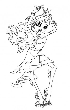 Lagoona Blue Monster High Coloring Page | coloring pages
