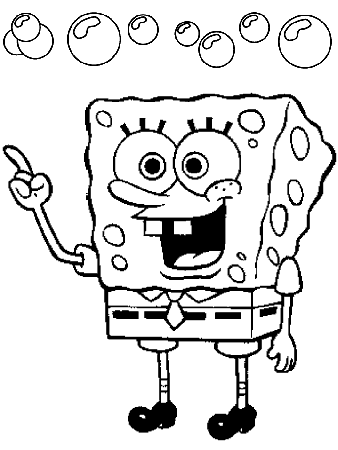 Sponge Coloring Sheet | SpongeBob Coloring Pages