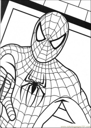 Spider-man and printing Colouring Pages