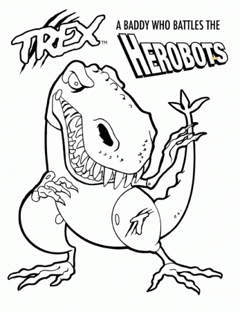 Trex Coloring Page | Free coloring pages for kids