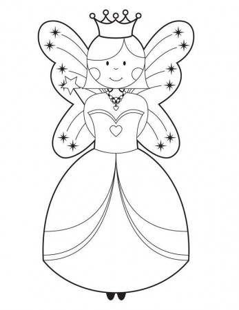 Fairy Coloring Pages For Girls : New Fairy Godmother Coloring 
