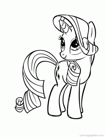 My little pony rarity coloring pages Print My Little Pony Coloring 