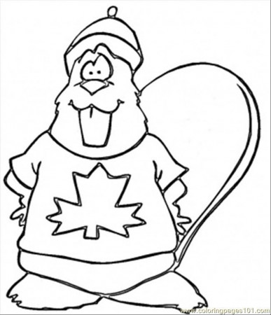 Coloring Pages Canada Day (Countries > Canada) - Free Printable