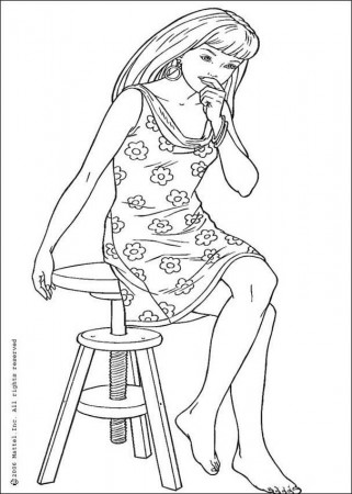 fashion girls Colouring Pages (page 3)