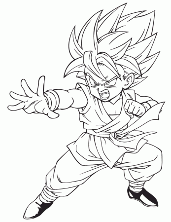 Coloring Pages Of Dragon Ball Z Characters Coloring Pages For 