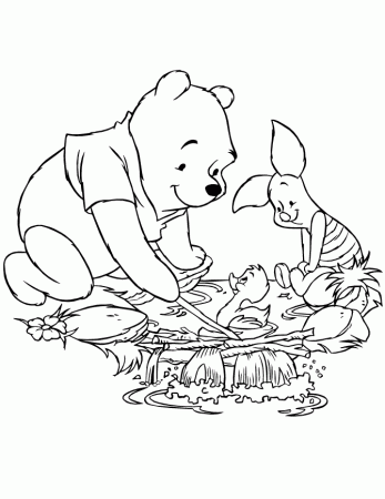 pooh and piglet Colouring Pages (page 3)