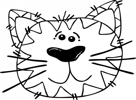 Public Domain Clip Art Image | Illustration of a cartoon cat | ID 
