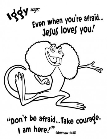 Iggy Coloring Page | VBS 2014