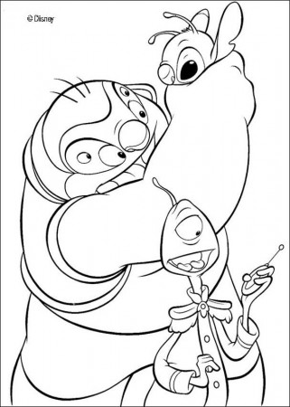 Lilo and Stitch coloring pages - Dr. Jumba, Stitch and Pleakley